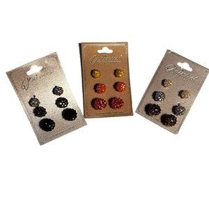 Princess Accessories- Set of 9 Disco Ball Stud Earrings